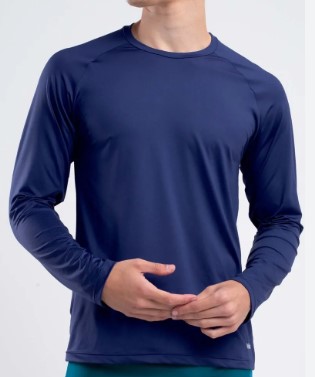 CAMISETA UV MANGA LONGA AZUL MARINHO SPS