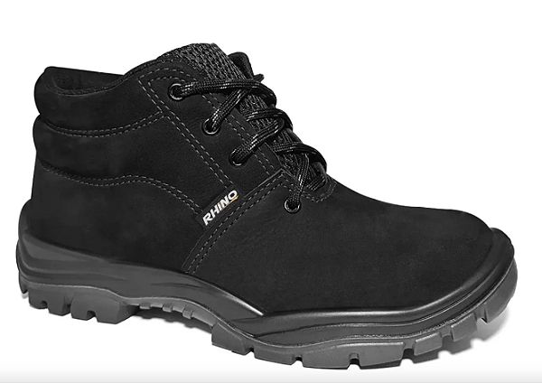 BOTINA AMARRAR C/BICO PVC NOBUCK RHINO