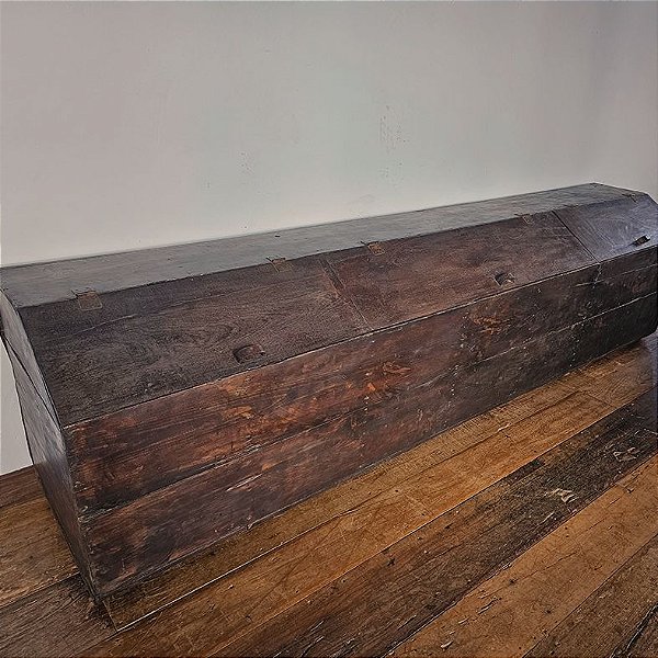 Tulha Rústica em Madeira 7 Compartimentos, Anos 40 - 349x65cm (L x P)