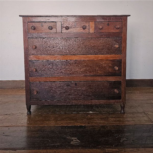 Cômoda de Fazenda em Madeira com 6 Gavetas - 123x75cm (L x P)