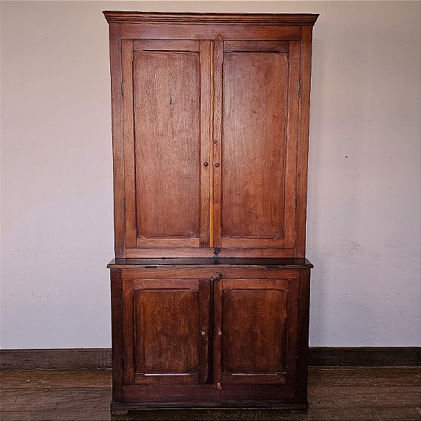 Armário Livreiro Rústico Século XIX - 222x116x48cm