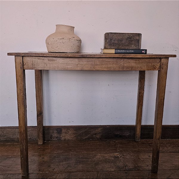 Mesa de Apoio Antiga em Madeira, Início do Séc. XX - 50x80cm (L x C)