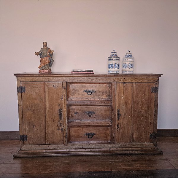 Arcaz Buffet Mineiro em Madeira Maciça – Anos 50/60 - 193x57cm (L x P)