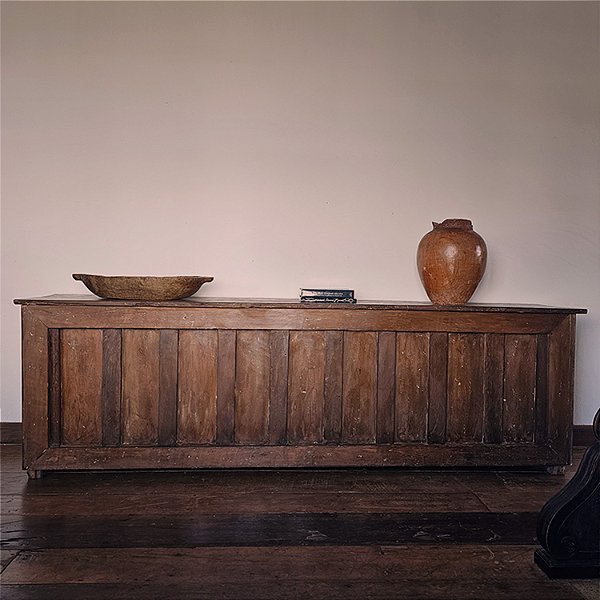 Balcão de Mercearia Madeira Maciça, Anos 50 - 300x54cm (L x P)