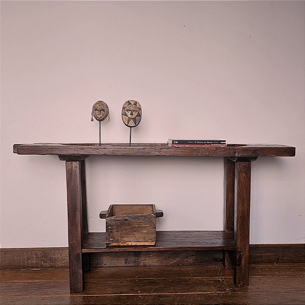 Aparador Queijeira com Prateleira, Fim Séc. XIX, MG - 152x43cm (L x P)