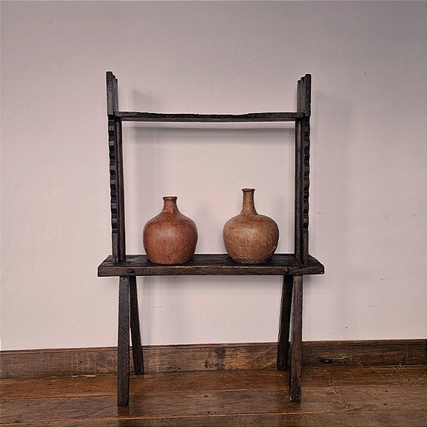 Porta-Bilhas/Potes Rústico Original, Séc. XX - 98x28x143cm