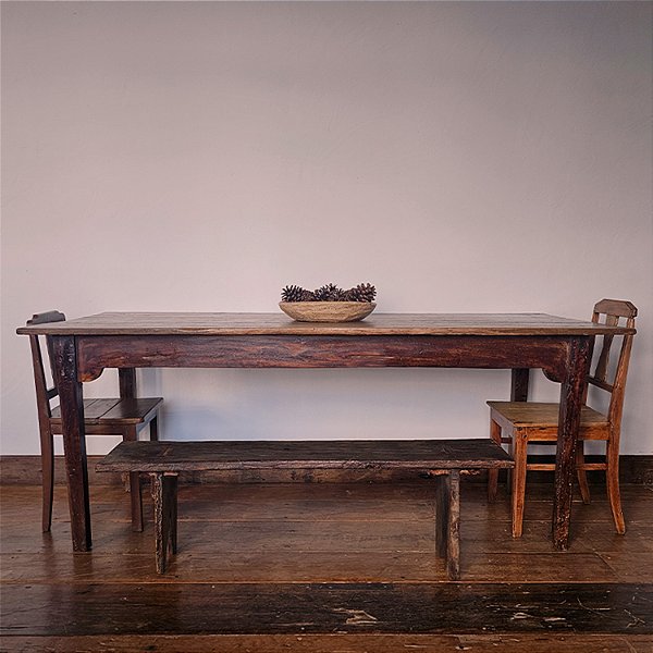 Mesa de Jantar Rústica Anos 50 - 195x83cm (L x P)