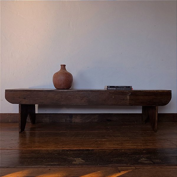 Banco de Varanda Antigo em Madeira, Cerca de 1900 - 183x46x48cm