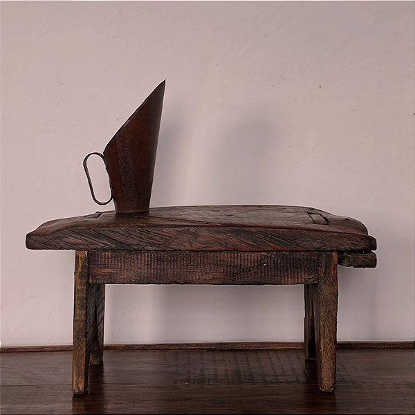 Banqueta de Antigas Casas de Farinha, 1900s - 60x26x29cm