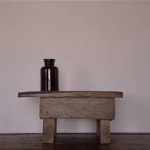 Banquinho Antigo de Casa de Produção de Farinha, Séc. XX - 55x29x28cm