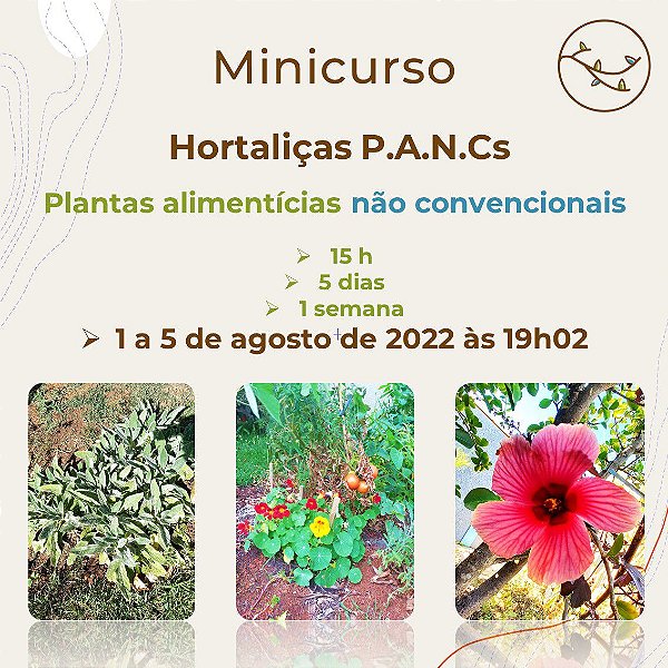 Minicurso Cultivo Doméstico e Consumo de Plantas Alimentícias Não Convencionais - PANCs