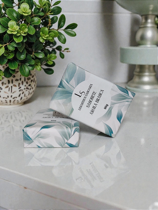 Sabonete Facial Clareador de Argila Branca