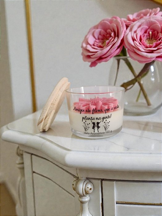 Vela Aromática Frases - Pistache