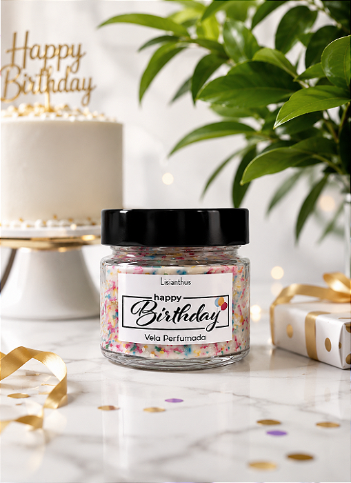 Vela Aromática Happy Birthday - 140g