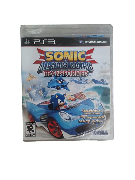 SONIC & ALL STARS RACING TRANSFORMED - NOVO - PS3
