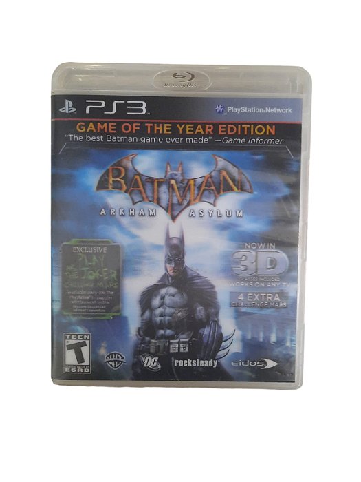 BATMAN - ARKHAM ASYLUM GAME OF THE YEAR EDITION - USADO - PS3