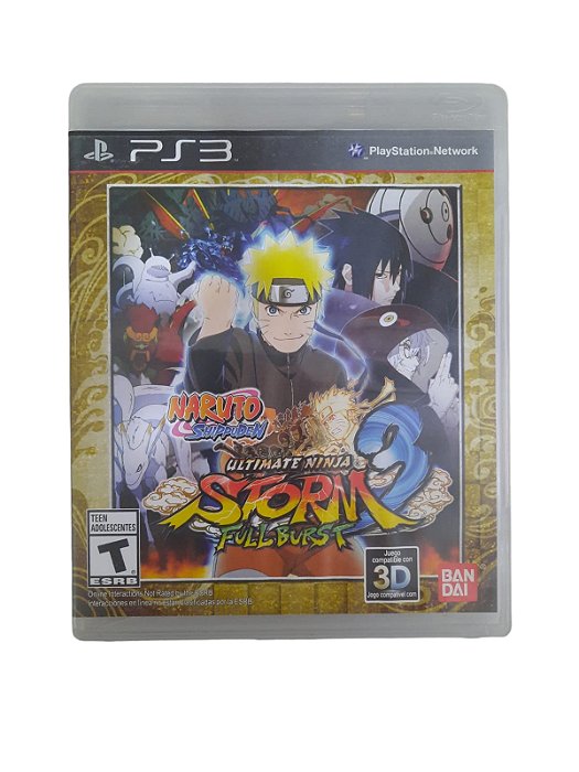 NARUTO SHIPPUDEN ULTIMATE NINJA STORM 3 FULL BURST - USADO - PS3