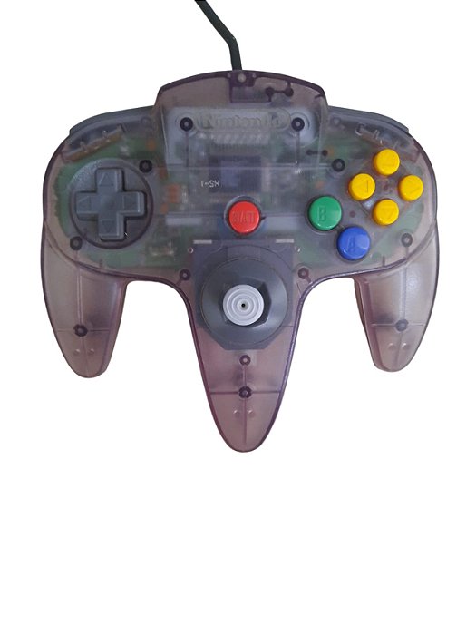 CONTROLE NINTENDO 64 TRANSLUCIDO - USADO