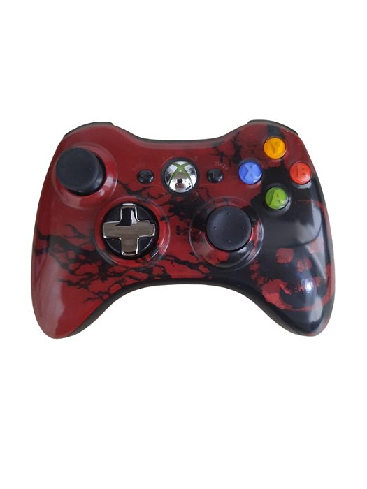 CONTROLE SEM FIO XBOX 360 WIRELESS - EDITION: GEARS OF WAR 3 - USADO