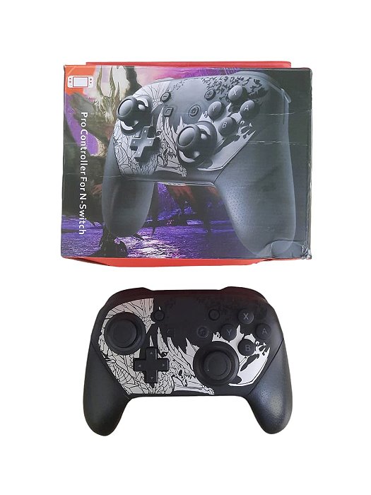 CONTROLE NINTENDO SWITCH PRO MONSTER HUNTER USADO