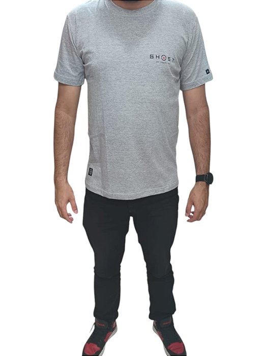 CAMISETA GHOST OF TSUSHIMA KATAKANA - CINZA CLARO (G)
