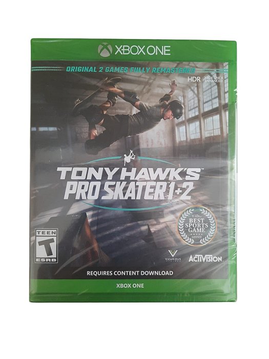 TONY HAWK´S PRO SKATER 1+2  - NOVO - XBOX ONE