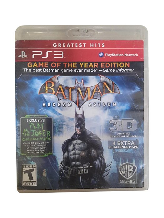 GREATEST HITS - BATMAN ARKHAM ASYLUM - USADO - PS3