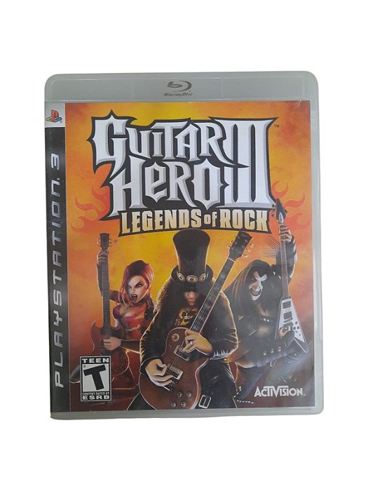 GUITAR HERO III LEGENDS OF ROCK - USADO - PS3