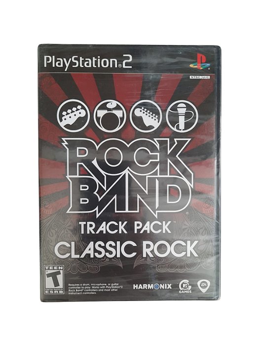 ROCK BAND TRACK PACK CLASSIC ROCK - NOVO - PS2