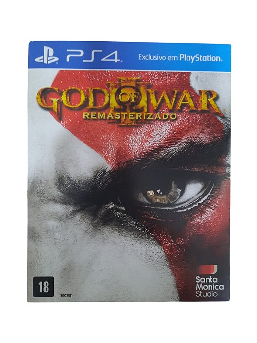 GOD OF WAR III - REMASTERIZADO - CAPA PAPEL - USADO - PS4