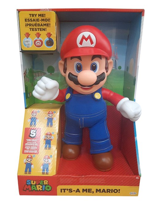 SUPER MARIO - IT´S - A ME, MARIO! - ACTION FIGURE - NOVO