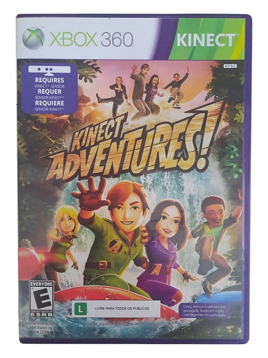 KINECT ADVENTURES - C/MANUAL - USADO - XBOX 360
