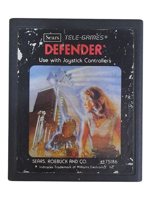 DEFENDER - TÍTULO EM VERMELHO - USADO - ATARI (TELE-GAMES)
