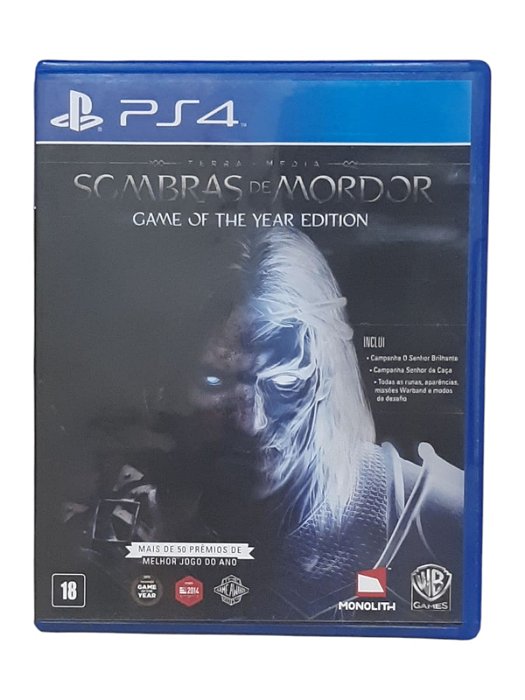 SOMBRAS DE MORDOR - GAME OF THE YEAR EDITION - USADO - PS4