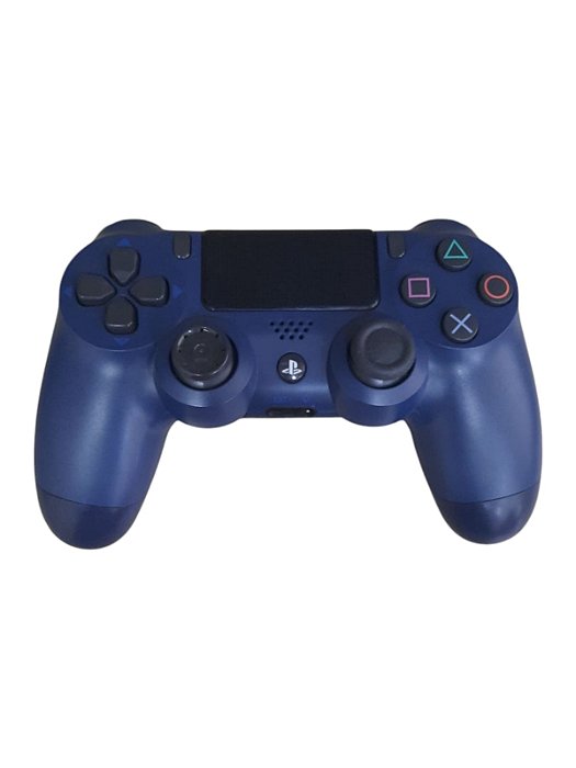 CONTROLE SONY AZUL MIDNIGHT - DETALHE NO ANALÓGICO - USADO - PS4