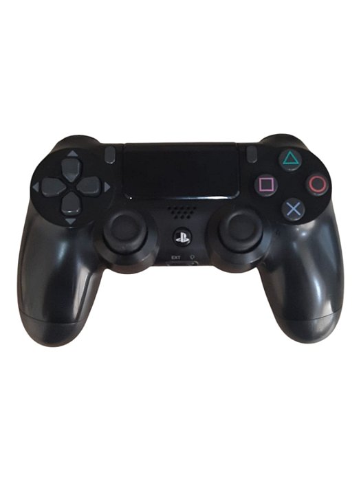CONTROLE SONY PS4 PRETO - DETALHE NA PARTE POSTERIOR - USADO - PS4