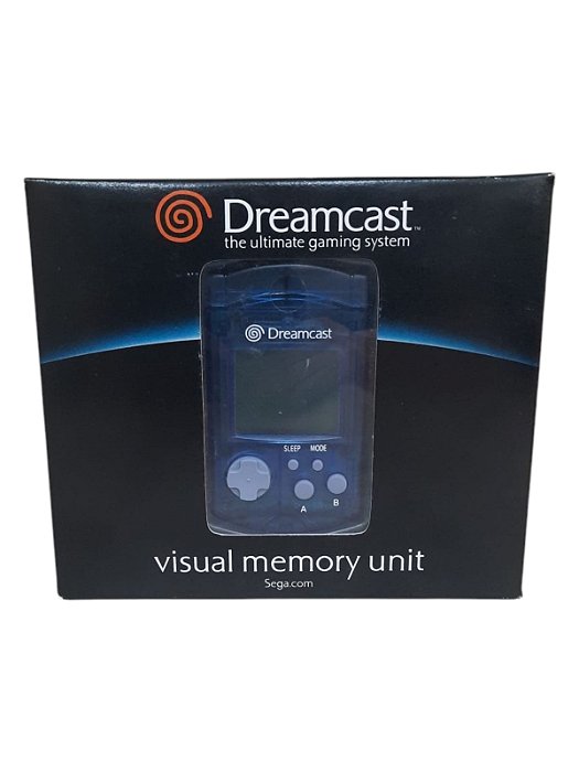 DREAMCAST VISUAL MEMORY UNIT (VMU) - AZUL - NOVO