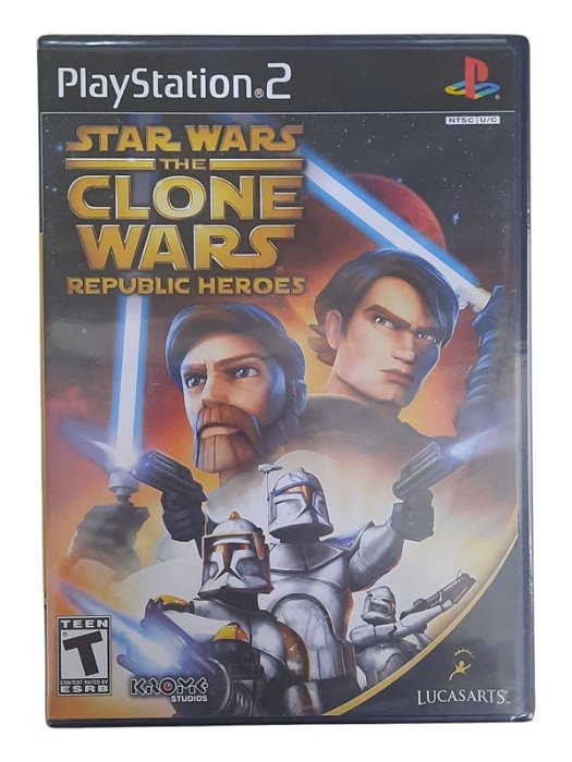 STAR WARS THE CLONE WARS REPUBLIC HEROES - NOVO - PS2