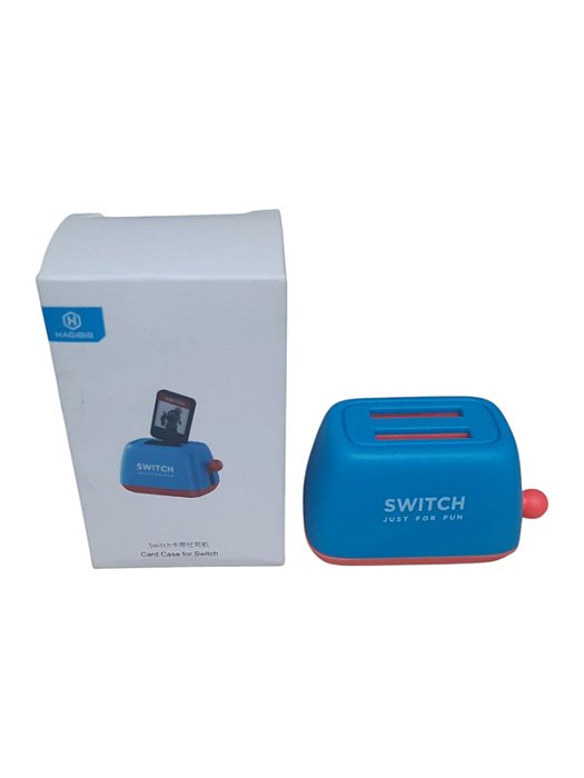 CASE TORRADEIRA PARA JOGOS NINTENDO SWITCH - AZUL E VERMELHO - NOVO