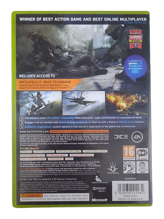 BATTLEFIELD 3 LIMITED EDITION - USADO - XBOX 360