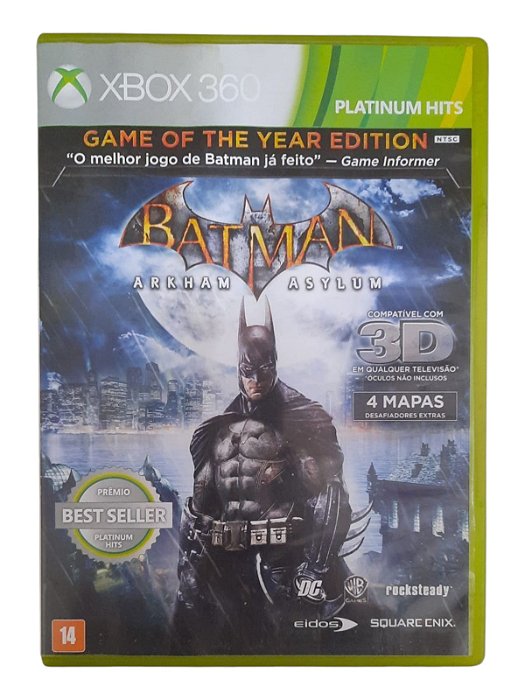 GAME OF THE YEAR EDITION - BATMAN ARKHAM ASYLUM - USADO - XBOX 360