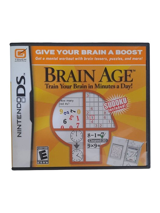 BRAIN AGE: TRAIN YOUR BRAIN IN MINUTES A DAY! - USADO - NINTENDO DS