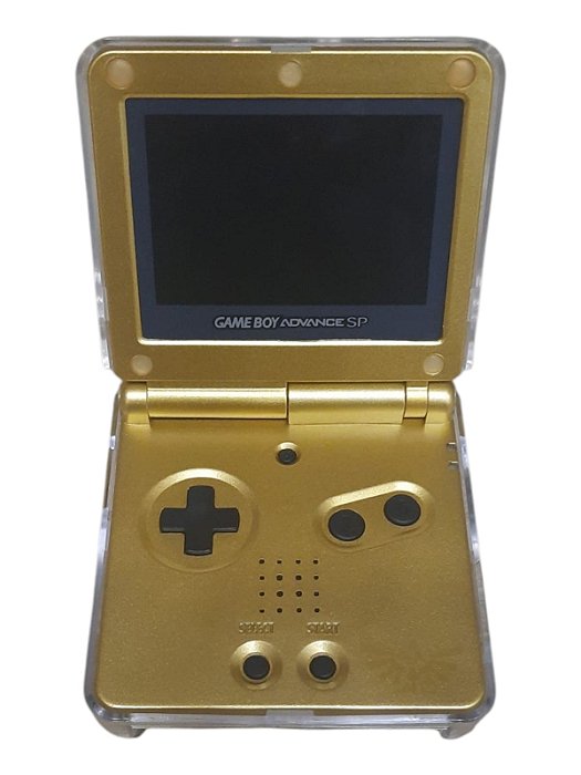CONSOLE GAME BOY ADVANCED SP LIMITED EDITION ZELDA GOLD - TELA IPS - USADO