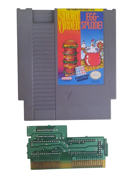 SHORT ORDER/ EGGSPLODE - USADO - NINTENDO NES