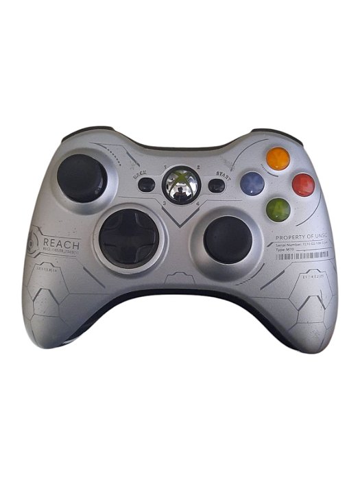 CONTROLE EDITION HALO REACH - C/DETALHES - XBOX 360 - USADO