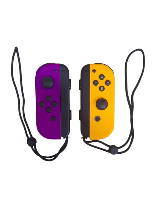 JOY-CON NEON ROXO/ NEON LARANJA - OFICIAL - USADO - NINTENDO SWITCH