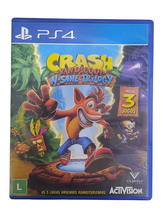 CRASH BANDICOOT - N SANE TRILOGY - USADO - PS4