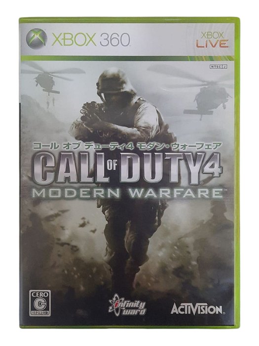 CALL OF DUTY 4 MODERN WARFARE - JAPAN REGION - USADO - XBOX 360