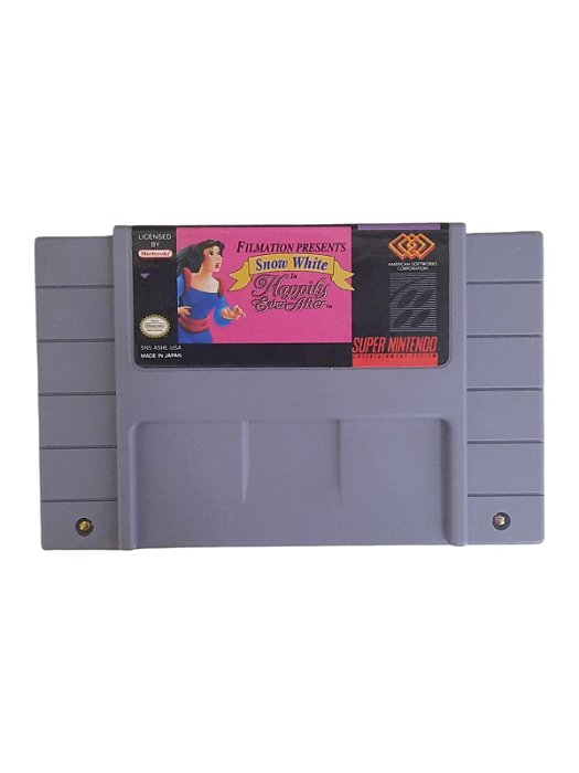 SNOW WHITE IN HAPPILY EVER AFTER - USADO - SUPER NINTENDO