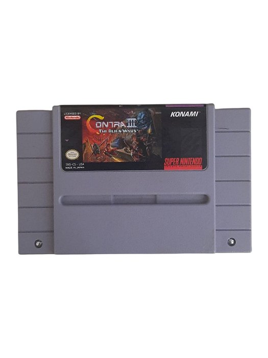 CONTRA III: THE ALIEN WARS - USADO - SUPER NINTENDO